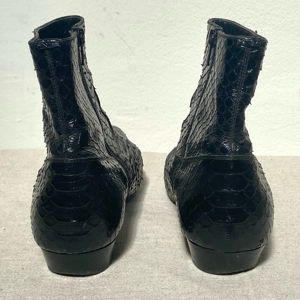 Saint Laurent Paris devon black python snake poin… - image 6